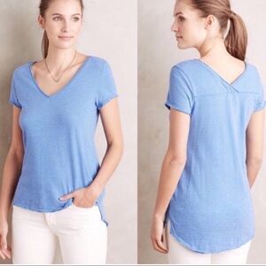 ANTHROPOLOGIE Tillie V-Neck Tee
